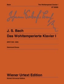 Bach: The Well Tempered Clavier BWV 846-869 Book 1 for Piano published by Wiener Urtext